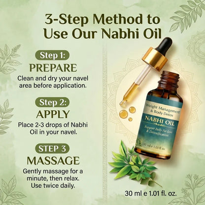 Weight Management and Body Detox Nabhi Oil | Buy 1 Get 1 Free